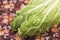 Ripe foliage of chinese cabbage