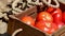 Ripe fresh juicy tomatoes for delicious salad. Red tomato close up footage. Healthy vegetarian lifestyle concept