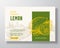 Ripe Fresh Lemon Food Label Template. Abstract Vector Packaging Design Layout. Modern Typography Banner with Hand Drawn