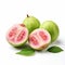 Ripe Guava Fruit On White Surface - Creative Commons Stock Photo