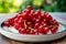 Ripe healthy antioxidant red currant berries