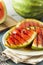 Ripe Healthy Organic Grilled Watermelon