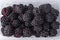 Ripe juicy berries of large blackberries