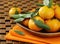 Ripe juicy tangerine, orange mandarin