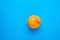 Ripe Juicy Whole Grapefruit on Solid Blue Background. Vitamin C Healthy Diet Summer Detox Vegan Tropical Fruits Concept