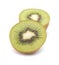 Ripe kiwifruit isolated