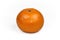 Ripe mandarin citrus isolated tangerine mandarine orange on whit.