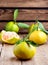 Ripe Mandarine with Leaves Tangerine Mandarine Citrus on Wooden Table Background Citrus fruits Vertical