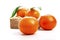 Ripe mandarines, Tangerines with leaves