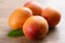 Ripe Mango fruit (Tommy Atkins) on wooden background