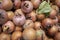 Ripe medlars closeup