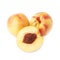 Ripe nectarine fruit isolated