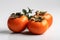 Ripe persimmons exotic. Generate Ai