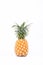 Ripe pineapple Ananas comosus on white background healthy pineapple fruit food isolated