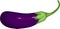 Ripe purple eggplant