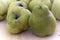 Ripe quince fruit Cydonia oblunga