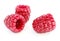 Ripe raspberry berries raster illustration, 3d rendered