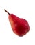 Ripe red pear isolated on a white background