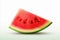 Ripe and refreshing watermelon isolated on white background for advertising campaigns