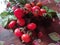Ripe rosehips  on the table to cook into jam 