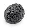 Ripe single blackberry isolated on a white.