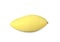 Ripe single mango on white background.