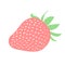 Ripe Strawberry poster flat style. natural health