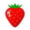 Ripe strawberry vector icon