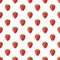 Ripe strawberry vector seamless pattern