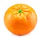 Ripe tangerine fruit isolated on a white background. Organic tangerines fruits