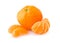 Ripe tangerine with slices