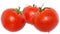 Ripe three tomato isolated