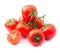 Ripe tomato closeup isolated