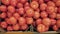 Ripe tomatoes stored in boxes.