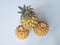 Ripe, unpeeled pineapple contains many vitamins and minerals