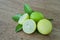 Ripe And Unripe Key Limes