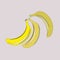 Ripe yellow bananas. Fruit. Veganism, vegetarianism, raw food diet, proper nutrition. Vector isolated