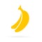 Ripe yellow bananas vector icon