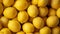 Ripe yellow lemons close up or texture. Lemon harvest, many yellow lemons