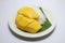 Ripe yellow mango with sticky rice served with coconut milk