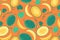 Ripe yellow melon seamless pattern