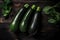Ripe zucchini plant. Generate Ai