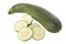 Ripe zucchinis or courgettes