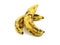 Riped banana on white background