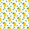 Ripened yellow mangoes pattern tile