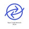 Ripio credit network cryptocurrency vector logo icon