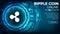 Ripple Abstract Technology Background Vector. Binary Code. Fintech Blockchain. Cryptography. Cryptocurrency Mining