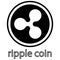 Ripple coin symbol, icon, sign, emblem. Vector