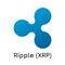 Ripple XRP. Vector illustration crypto coin ico