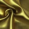 Rippled gold silk fabric. Generative AI